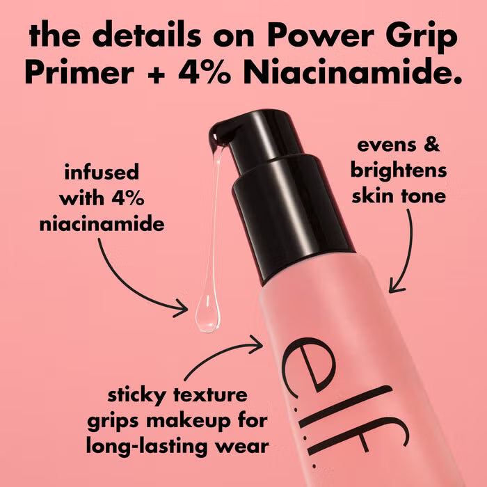 e.l.f Power Grip Primer + Niacinamide Mini ♥️