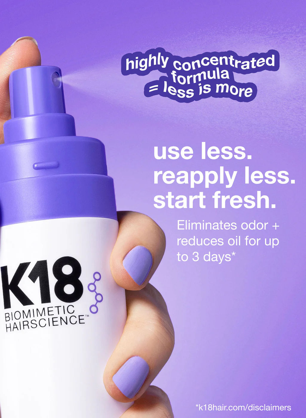 K18
Hair Mini AirWash™ dry shampoo ♥️