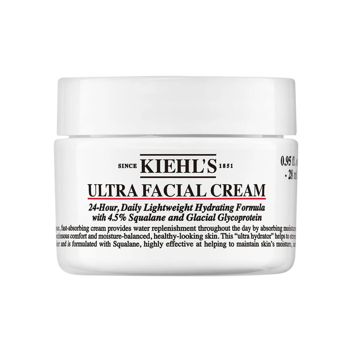 Kiehl's Since 1851   
Mini Ultra Facial Refillable Moisturizing Cream with Squalane and Pro-Ceramides 🤍✔️