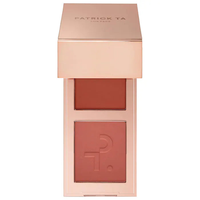 PATRICK TA     
Mini Major Headlines Double-Take Crème & Powder Blush Duo 🤎