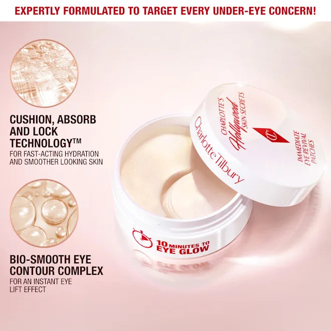 CHARLOTTE TILBURY  
Hollywood Skin Secret Immediate Eys Revival PATCHES 🤍