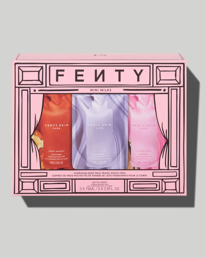 Fenty Skin
Mini Milk Hydrating Body Milk TRAVEL POUCH TRIO 🩷✔️