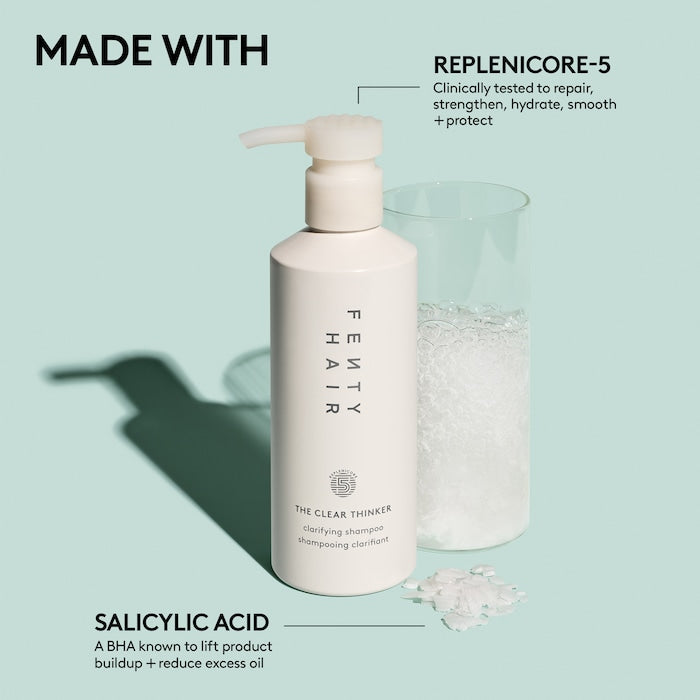 Fenty Hair 
The Clear Thinker Clarifying Detox Shampoo 🤍