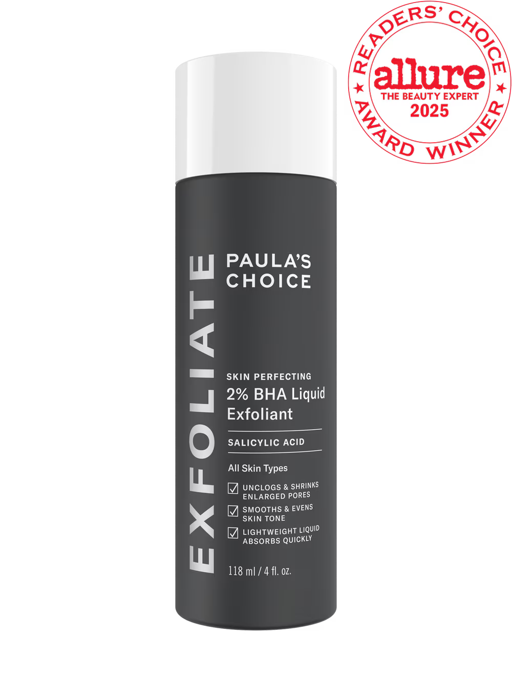 Paula’s Choice
2% BHA Liquid Exfoliant 🖤