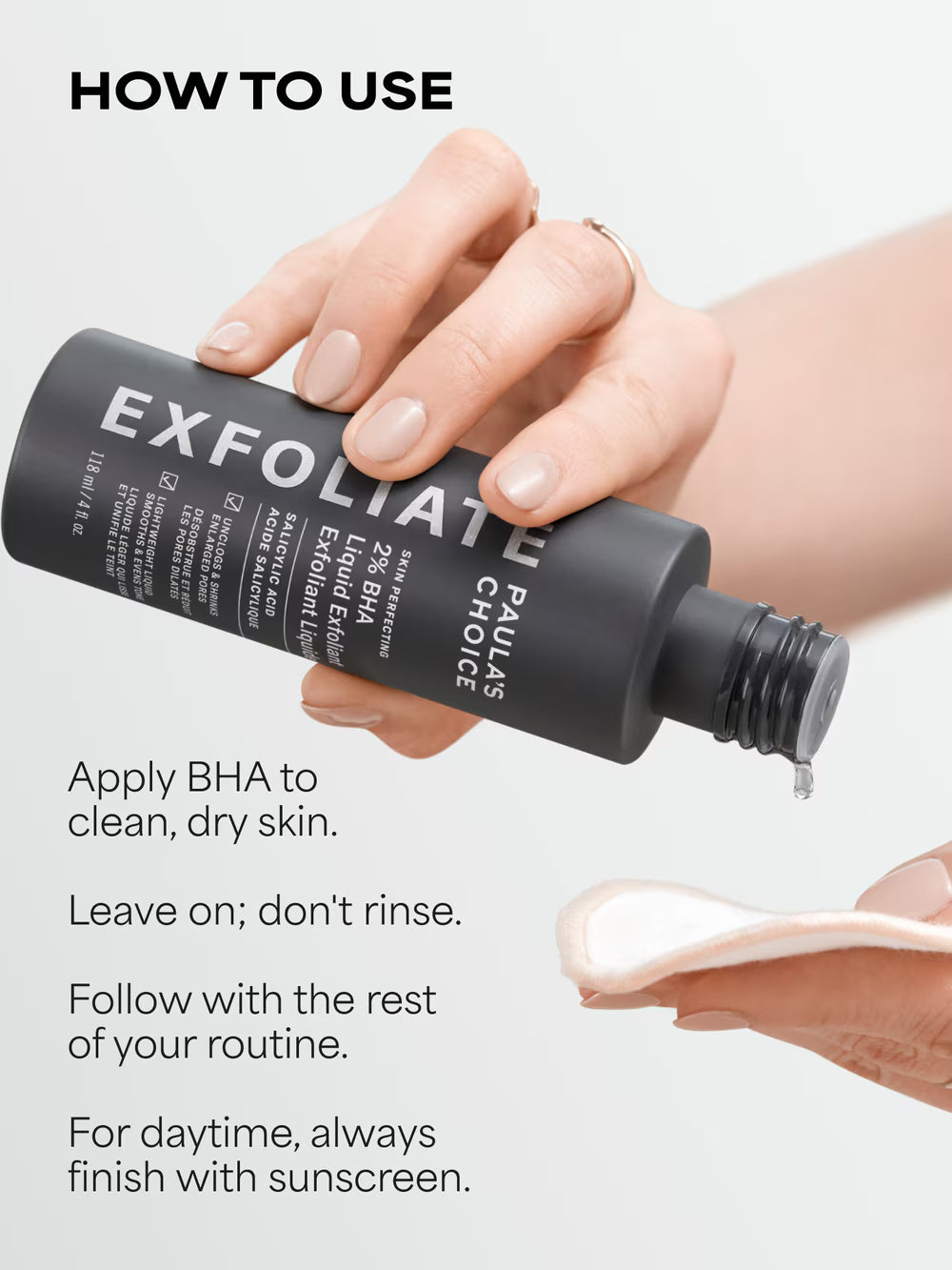 Paula’s Choice
2% BHA Liquid Exfoliant 🖤