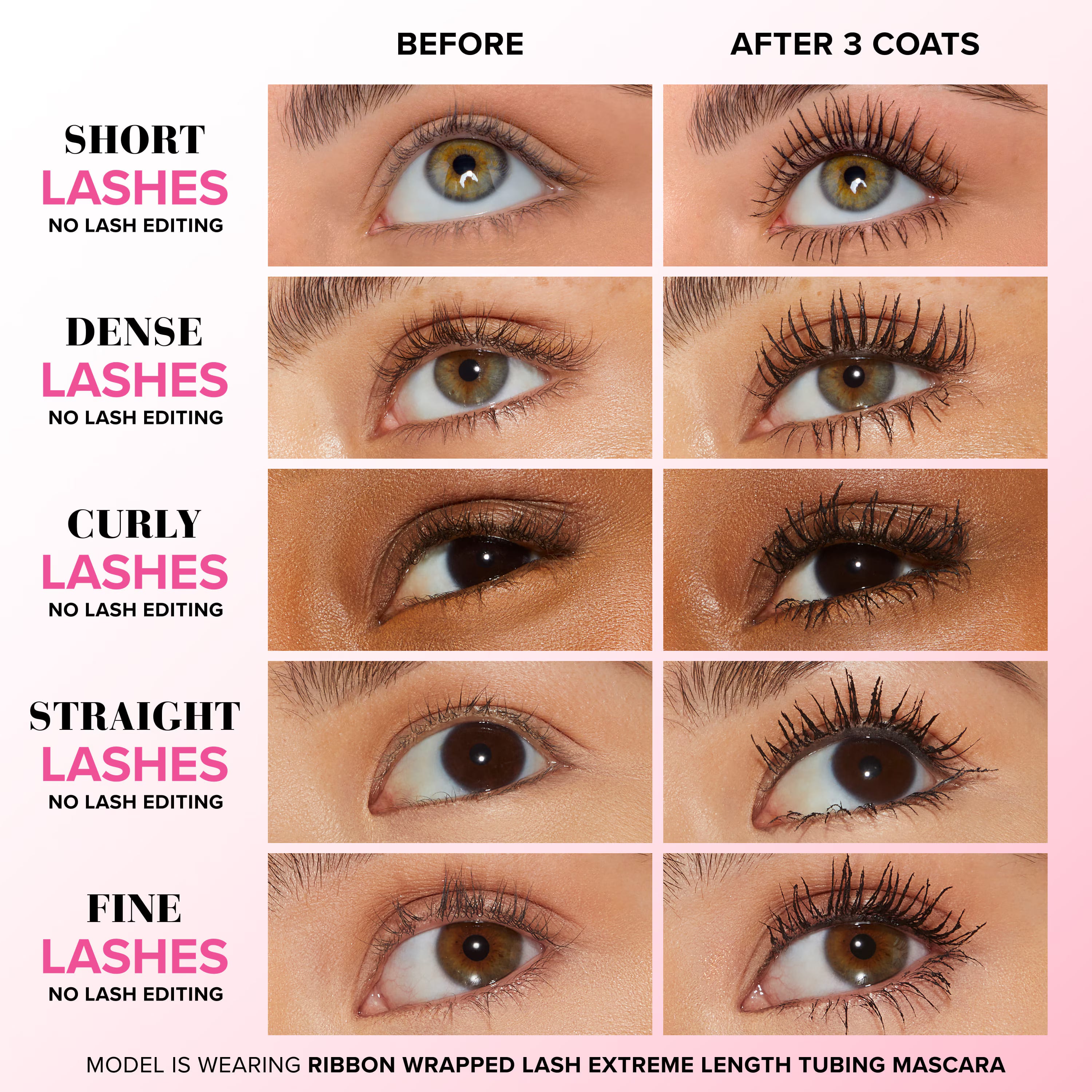 Too Faced 
Travel Size Ribbon Wrapped Lash Mascara 🩷