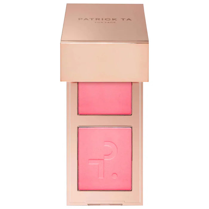 PATRICK TA     
Mini Major Headlines Double-Take Crème & Powder Blush Duo 🩷