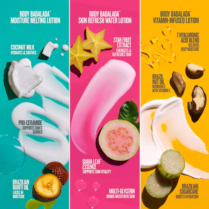 Sol de Janeiro 
Sol Much Hydration Travel Size Weightless Body Lotion Trio ❤️✔️