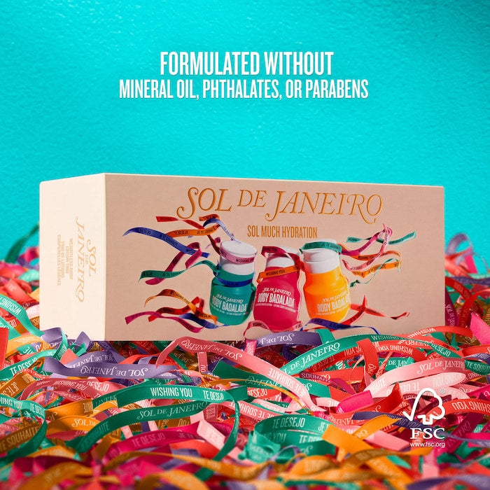 Sol de Janeiro 
Sol Much Hydration Travel Size Weightless Body Lotion Trio ❤️✔️