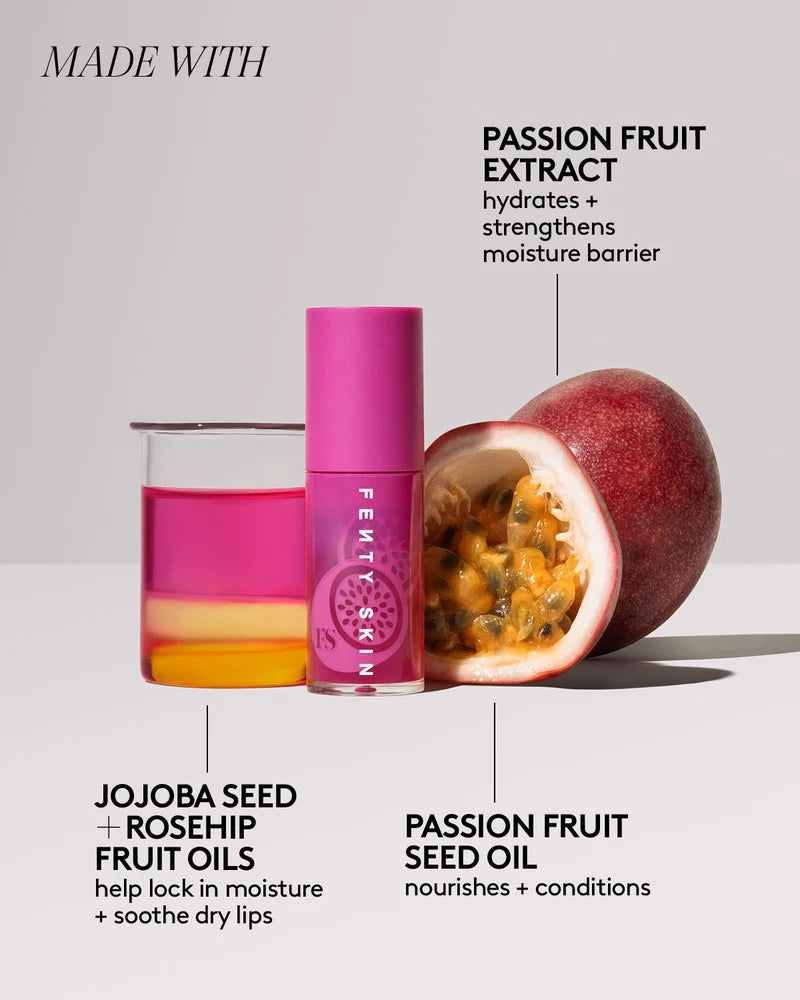 FENTY TREATZ  
HYDRATING + STRENGTHENING LIP OIL - Passion Fruit 🩷