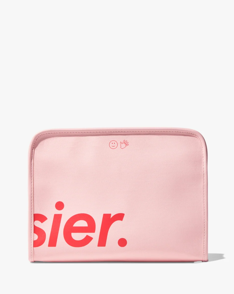 Glossier 
The Beauty Bag ❤️