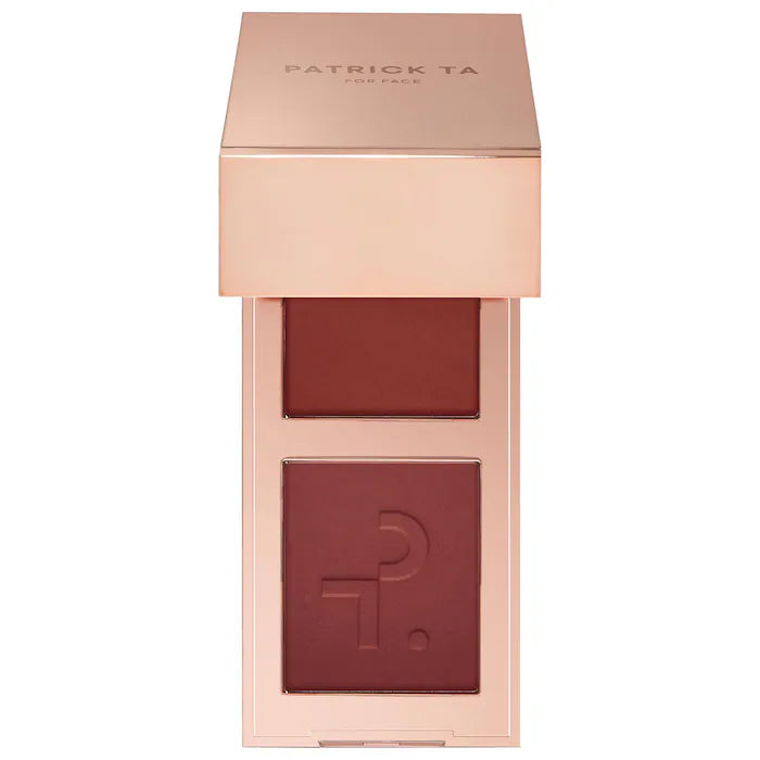PATRICK TA     
Mini Major Headlines Double-Take Crème & Powder Blush Duo ❤️