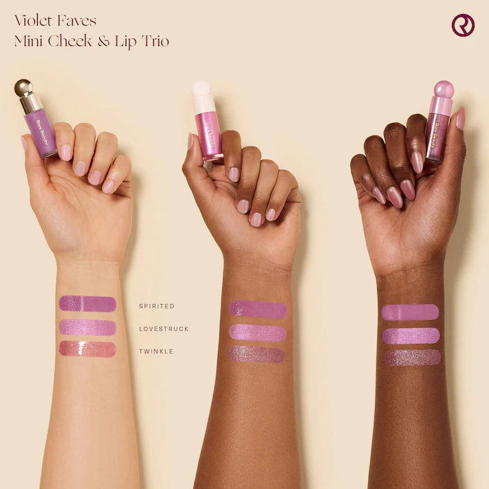 Rare Beauty 
Violet Faves Mini Cheek and Lip Trio Makeup Gift Set 💜