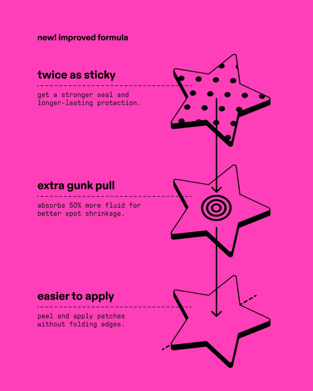 Starface Pink Star Pimple Patches