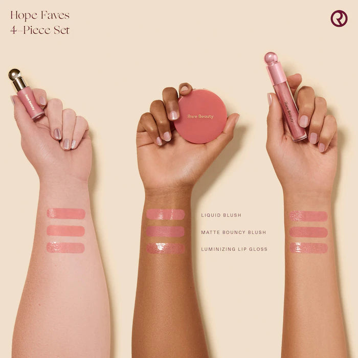 Rare Beauty   
Hope Faves 4-Piece Makeup Gift Set 🤎✔️