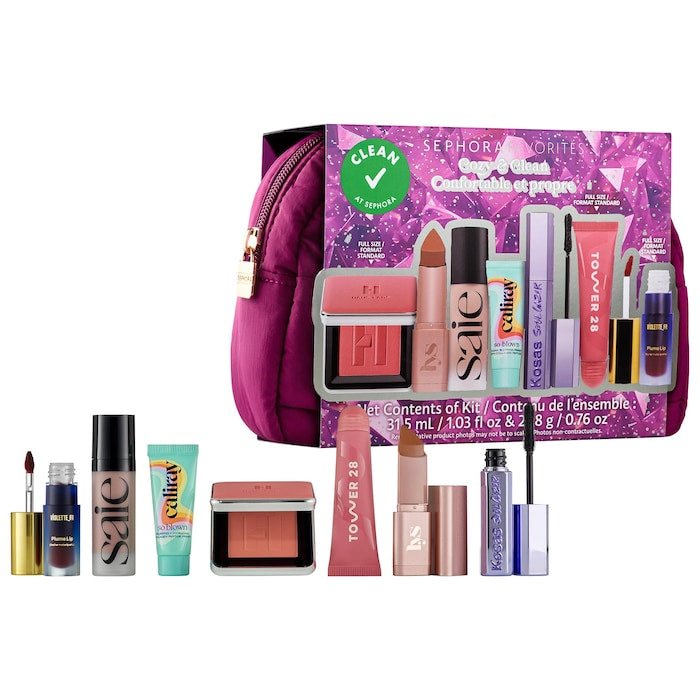 Sephora Favorites 
Cozy & Clean Makeup Value Set 💜✔️