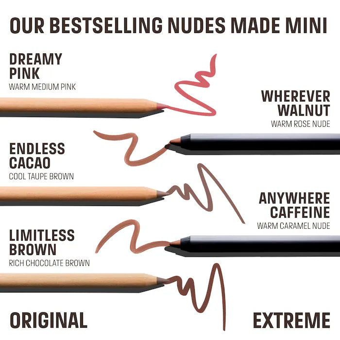 Make Up For Ever   
Mini Artist Color Pencil Original & Extreme Long-lasting Lip Liner Set 🤎
