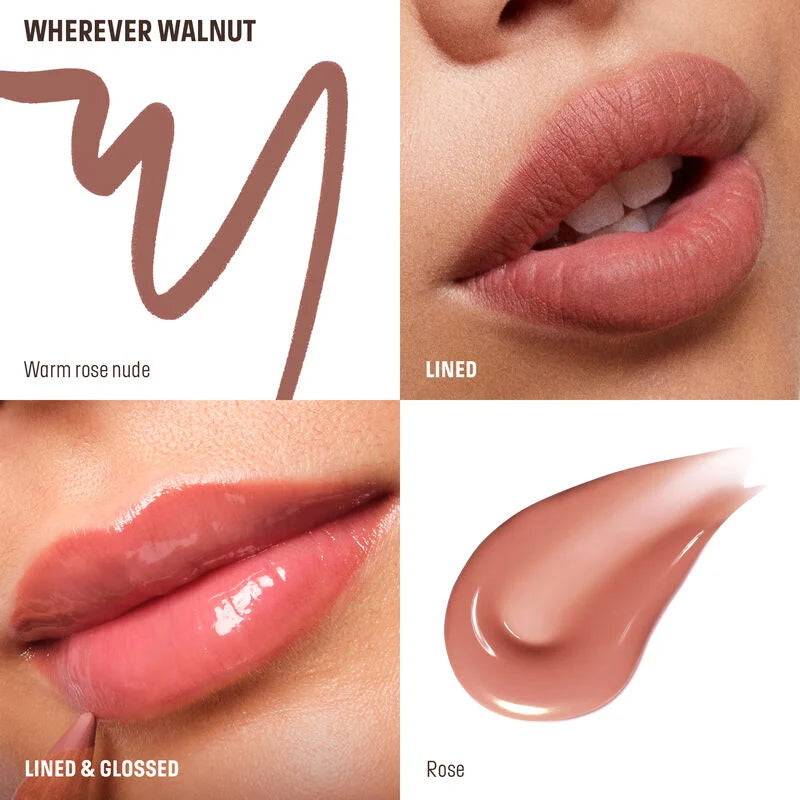 Makeup For Ever 
LIP PENCIL & GLOSS DUO    
wherever walnut 🤎