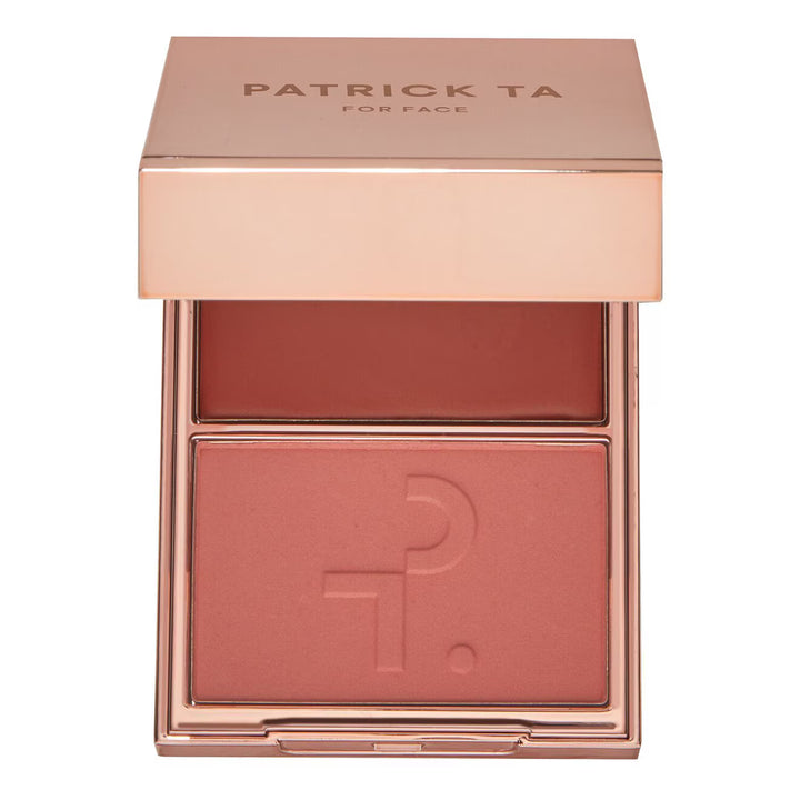 PATRICK TA 
She's Wanted Major Headlines Double-Take Crème & Powder Blush Duo ♥️