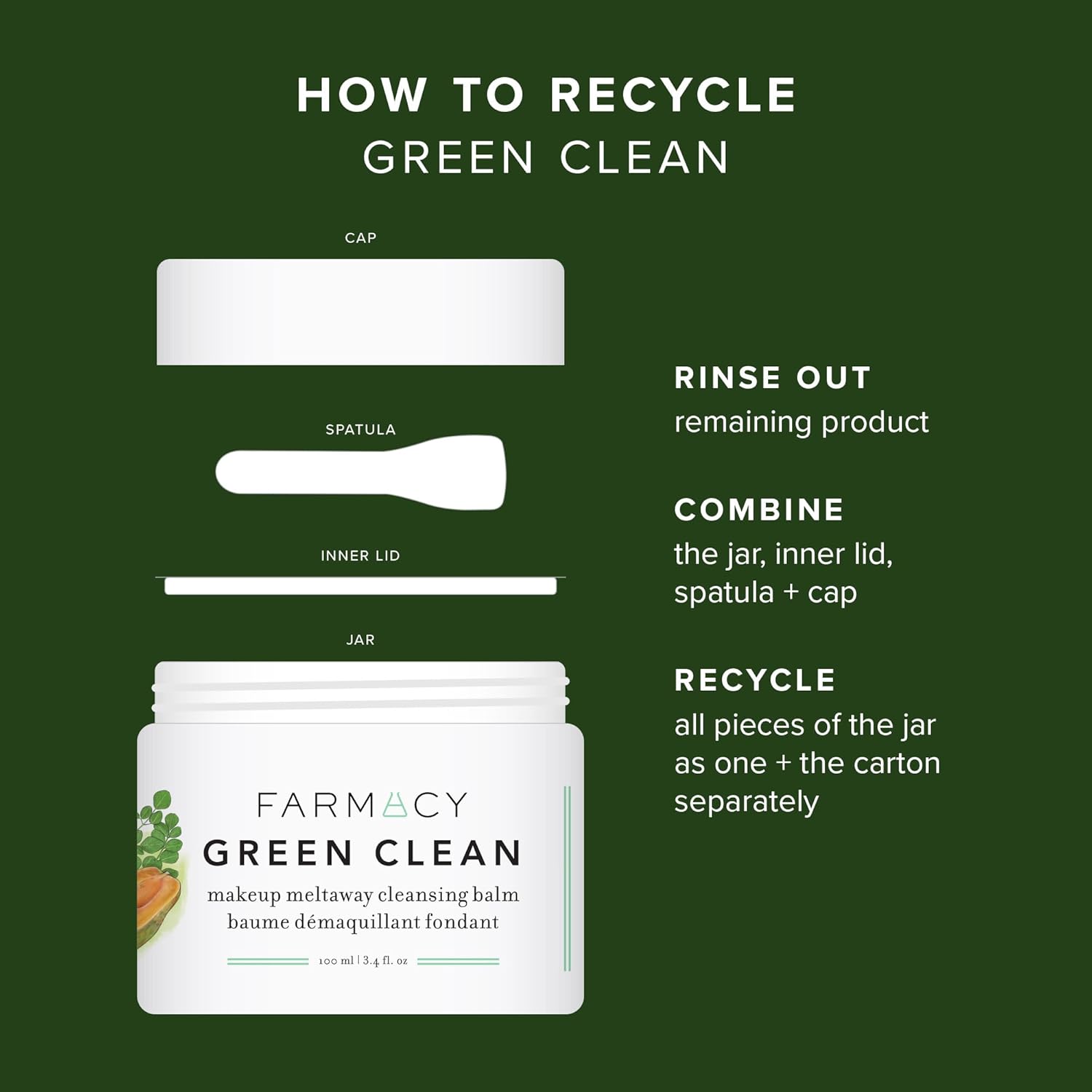 Farmacy Beauty    
Green Clean Cleansing Balm 💚
