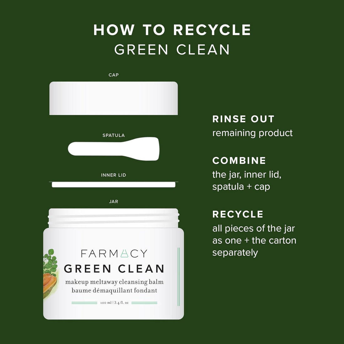Farmacy Beauty    
Green Clean Cleansing Balm 💚