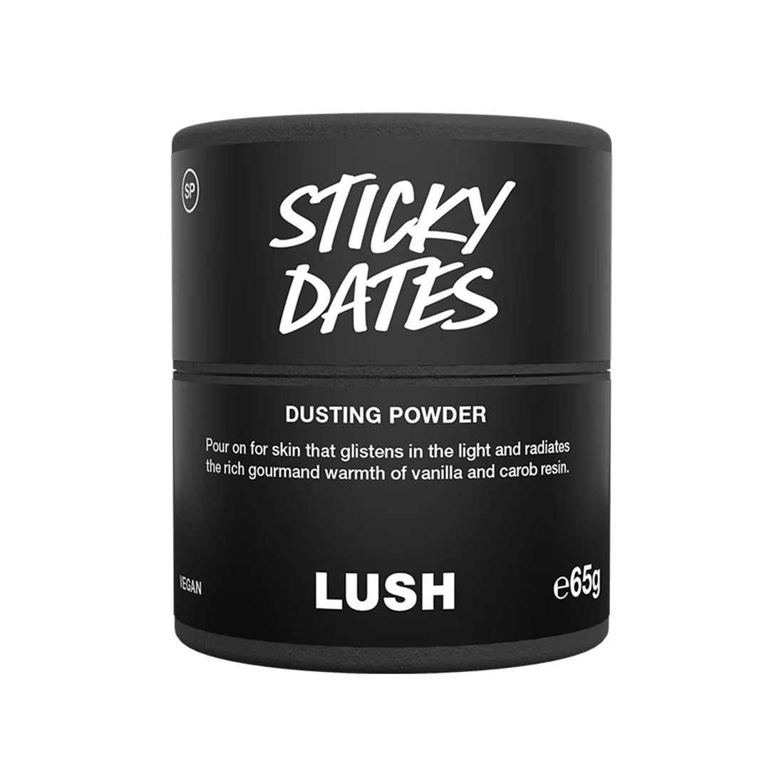 Lush 
Sticky Dates DUSTING POWDER 🖤