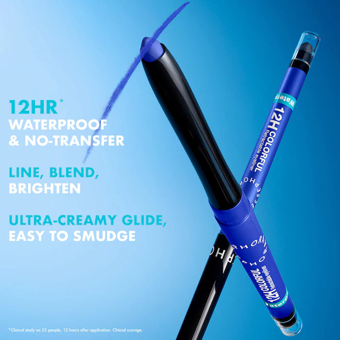 Sephora Collection 
12HR Colorful Waterproof Retractable Eyeliner 🩵