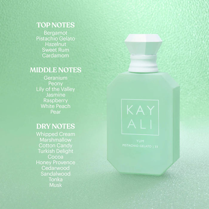Kayali  
YUM PISTACHIO GELATO | 33 Eau de Parfum Intense 💚