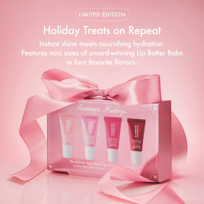 Summer Fridays     
The Lip Butter Balm Minis - Pink Set 🩷
