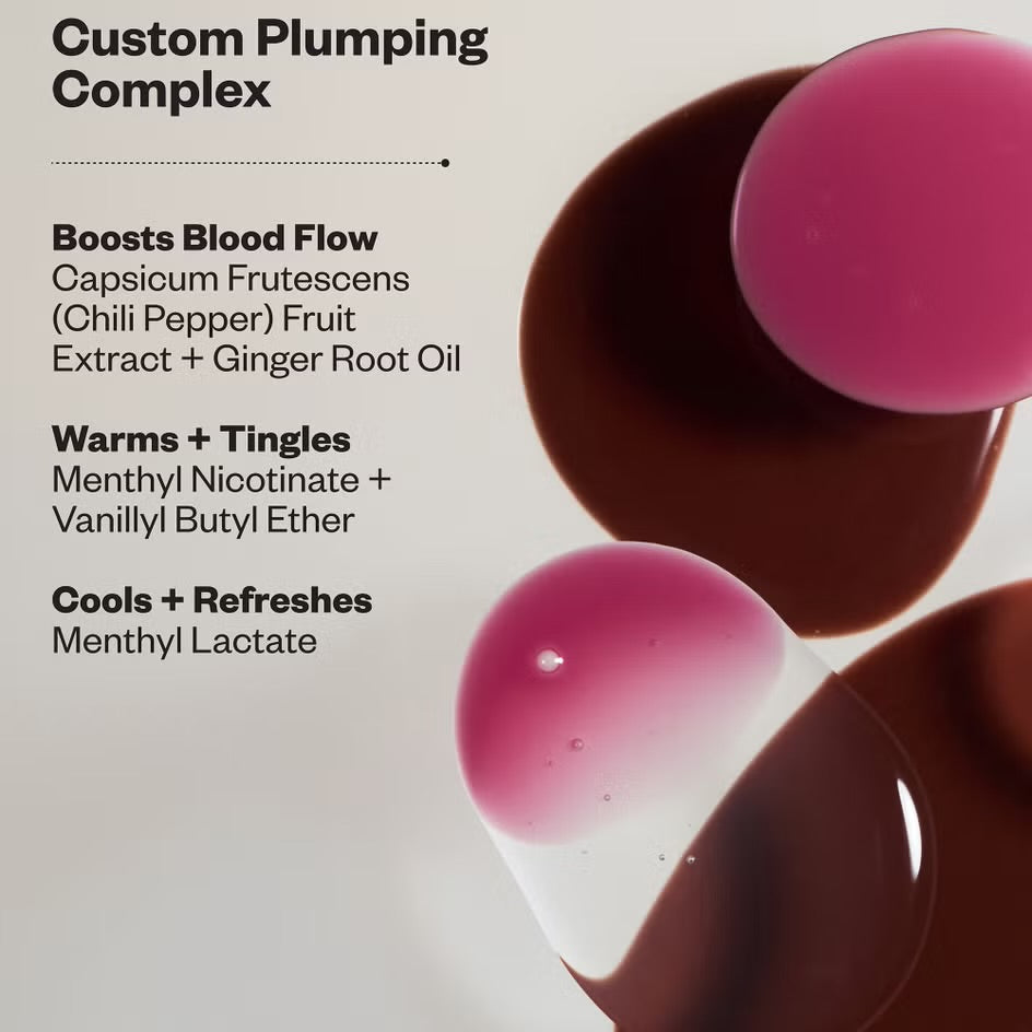 KOSAS 
Lip Pulse Glassy Lip Plumper balm 🤎