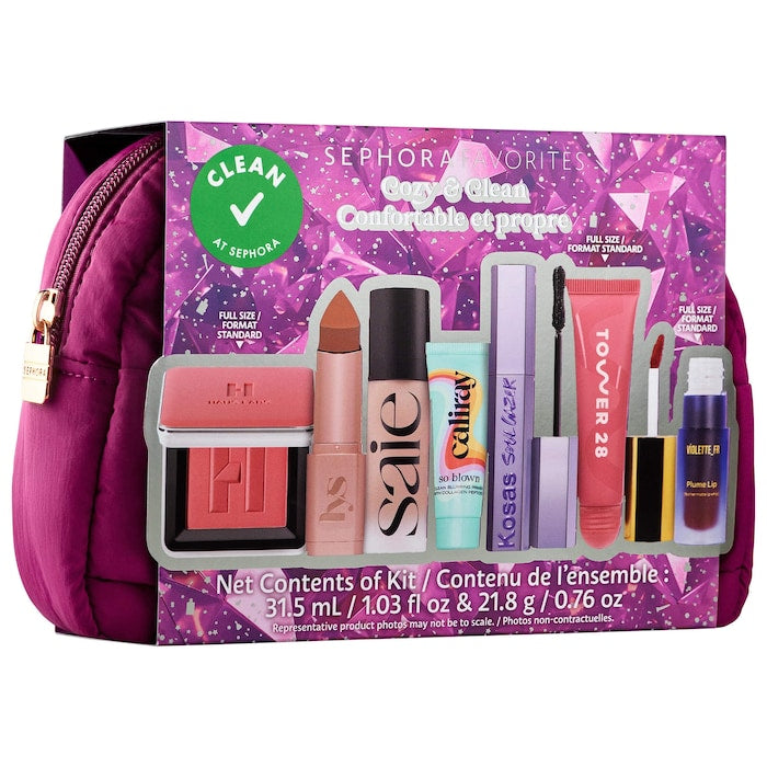 Sephora Favorites 
Cozy & Clean Makeup Value Set 💜✔️