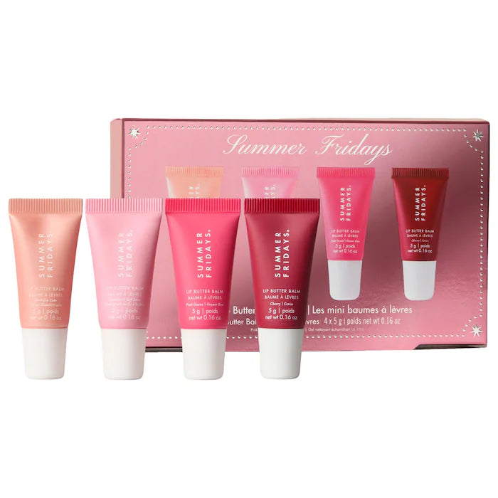 Summer Fridays     
The Lip Butter Balm Minis - Pink Set 🩷
