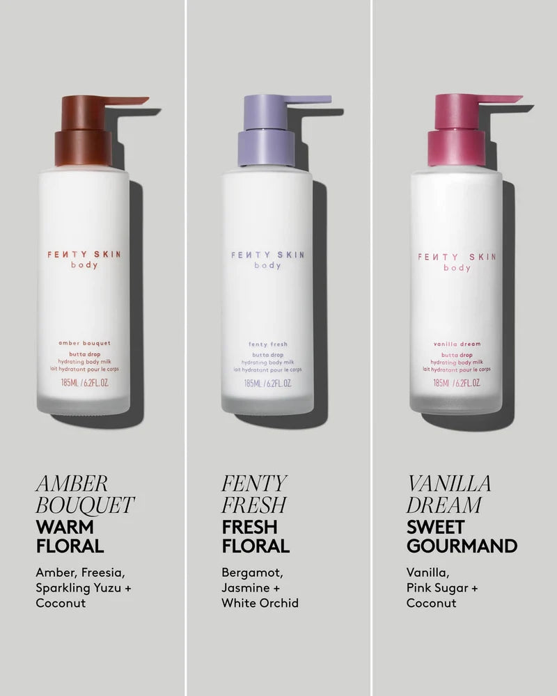 Fenty Skin
Mini Milk Hydrating Body Milk TRAVEL POUCH TRIO 🩷✔️