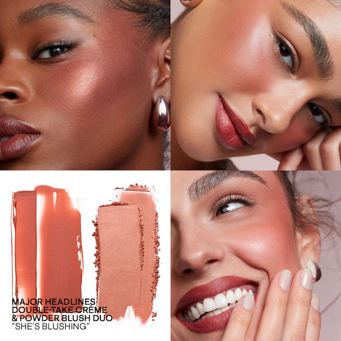 PATRICK TA     
Mini Major Headlines Double-Take Crème & Powder Blush Duo 🤎