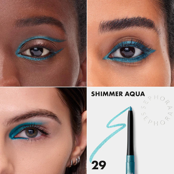 Sephora Collection 
12HR Colorful Waterproof Retractable Eyeliner 🩵