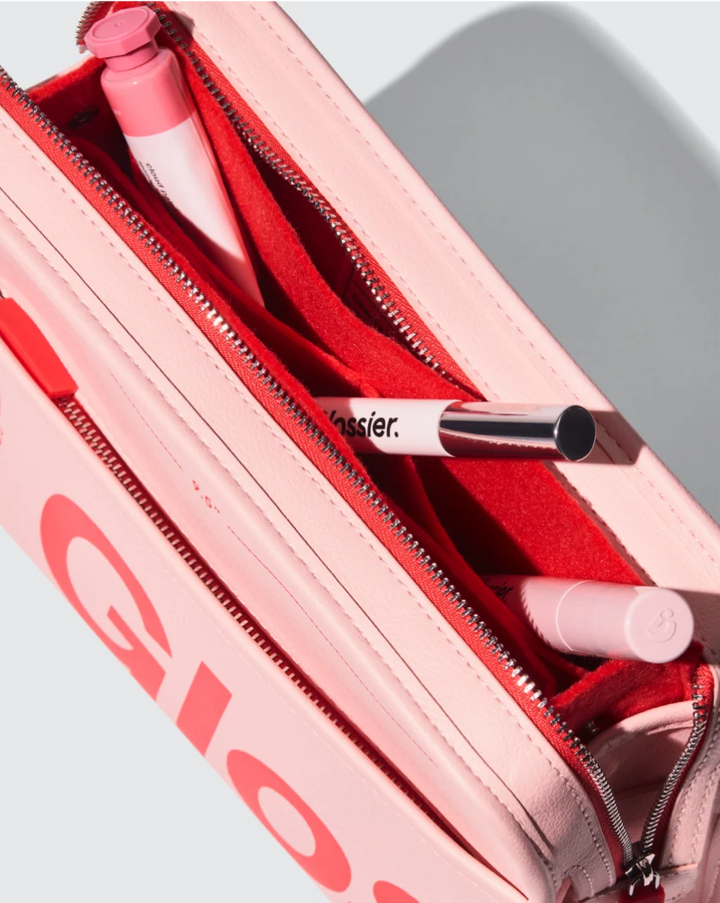 Glossier 
The Beauty Bag ❤️