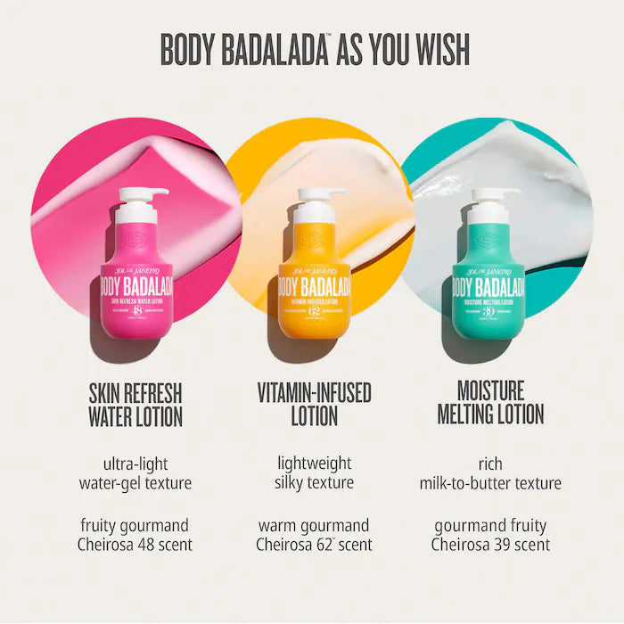 Sol de Janeiro 
Sol Much Hydration Travel Size Weightless Body Lotion Trio ❤️✔️