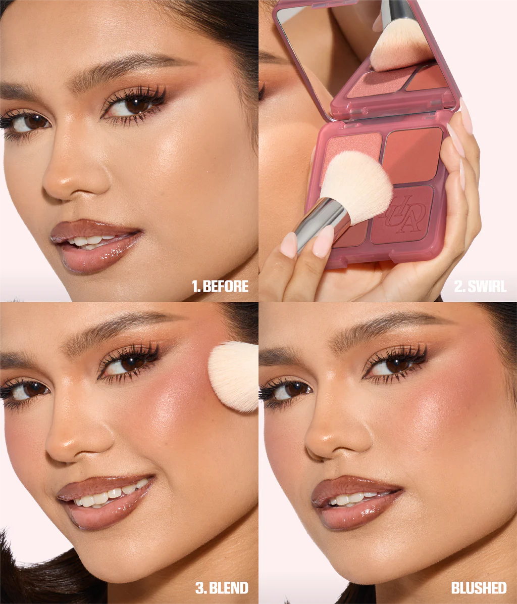 Huda Beauty    
Blush Filter Blurring Blushlighters Palette - Strawberry Latte ♥️