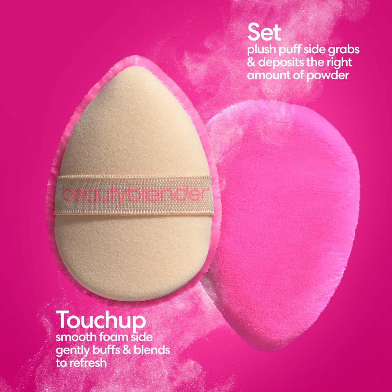 Beautyblender POWER POCKET PUFF™ Dual-Sided Powder Puff for Setting and Baking