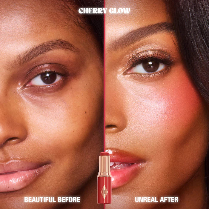 Charlotte Tilbury 
Unreal Lip + Cheek Glow Blush Stick with Hyaluronic Acid ♥️