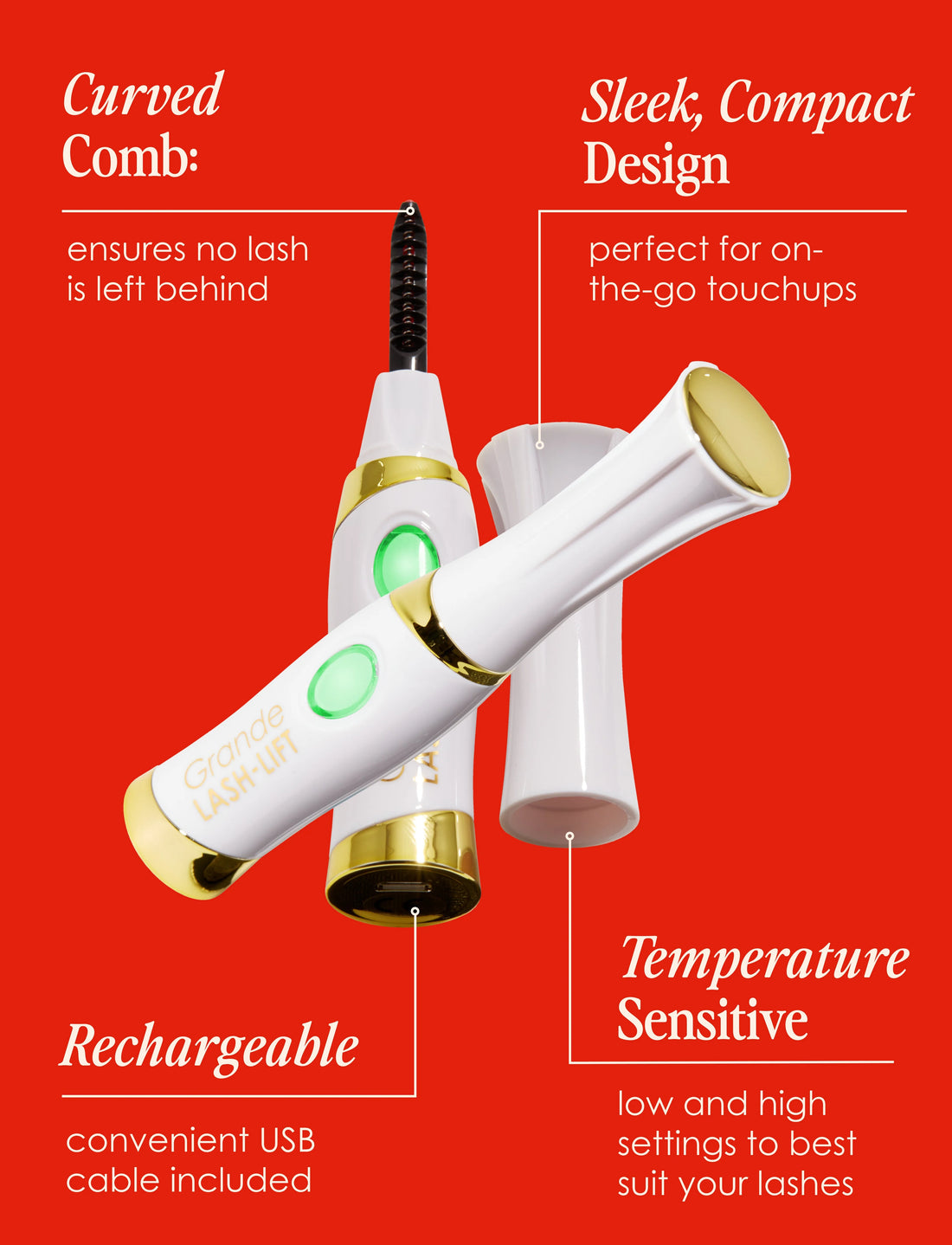 Grande Cosmatic
LASH-LIFT Heated Lash Curler ♥️