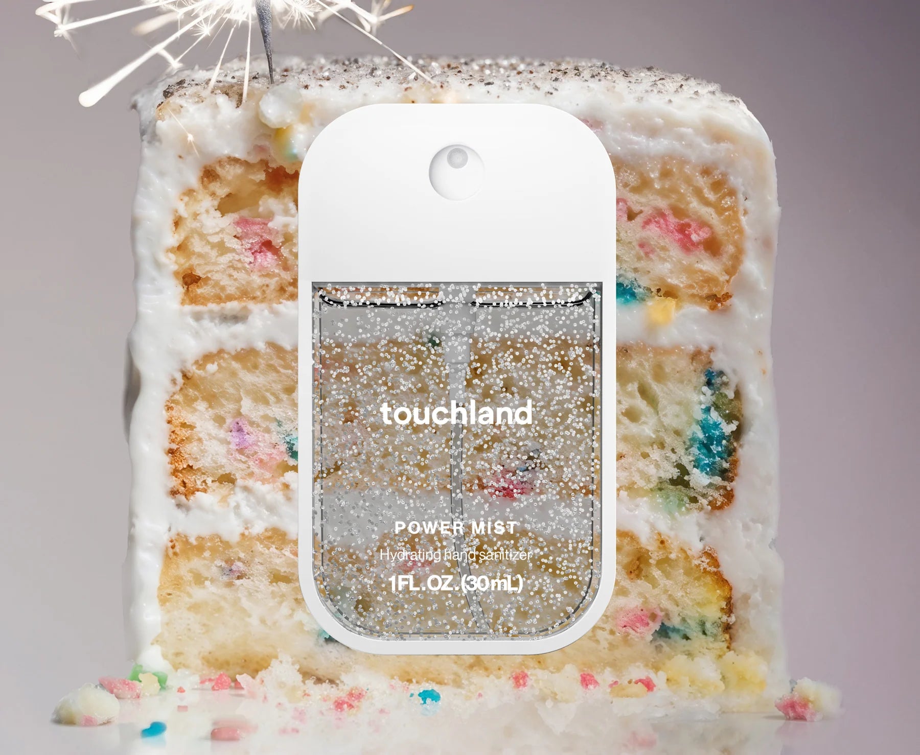 TouchLand     
Confetti Cake Hydrating Hand Sanitizer with cover ♥️