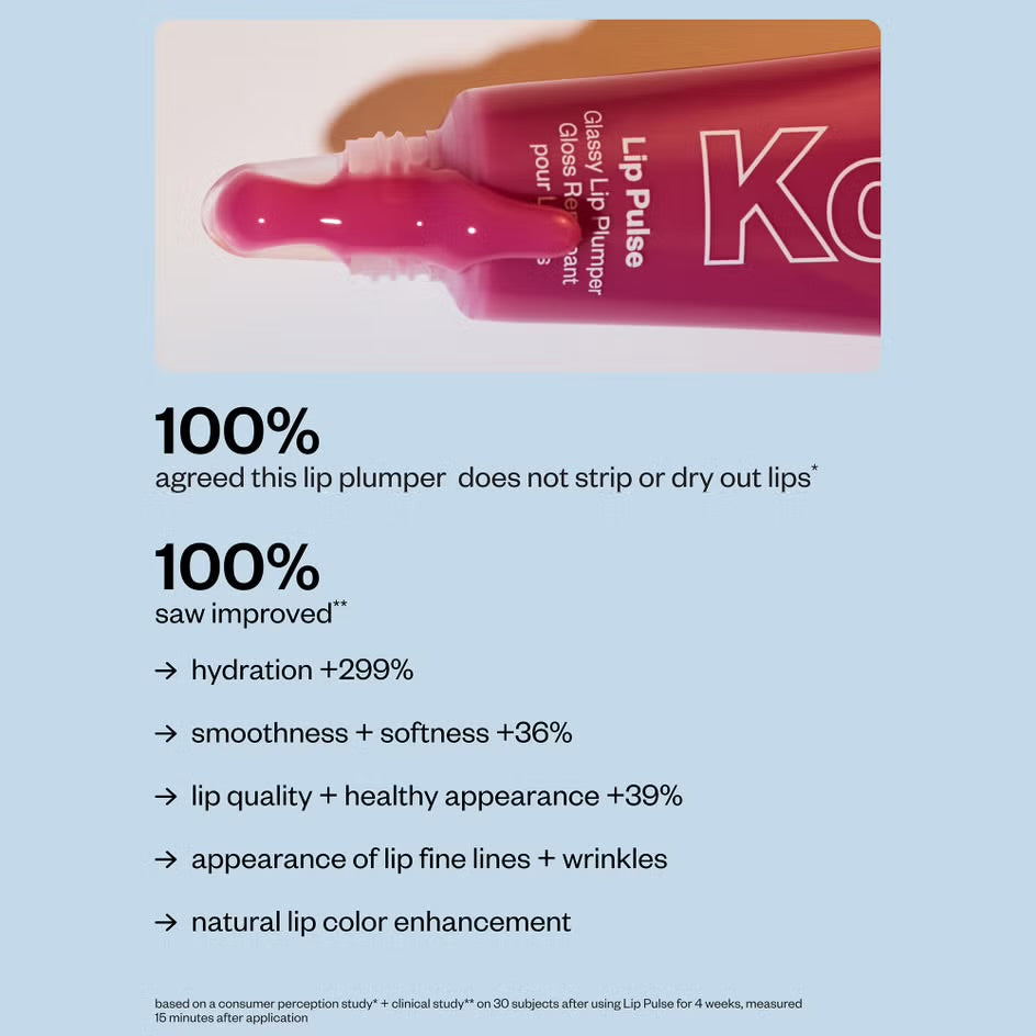 KOSAS 
Lip Pulse Glassy Lip Plumper Balm 🩷