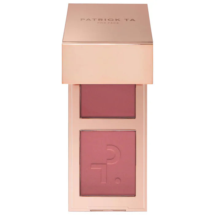 PATRICK TA     
Mini Major Headlines Double-Take Crème & Powder Blush Duo 🤎