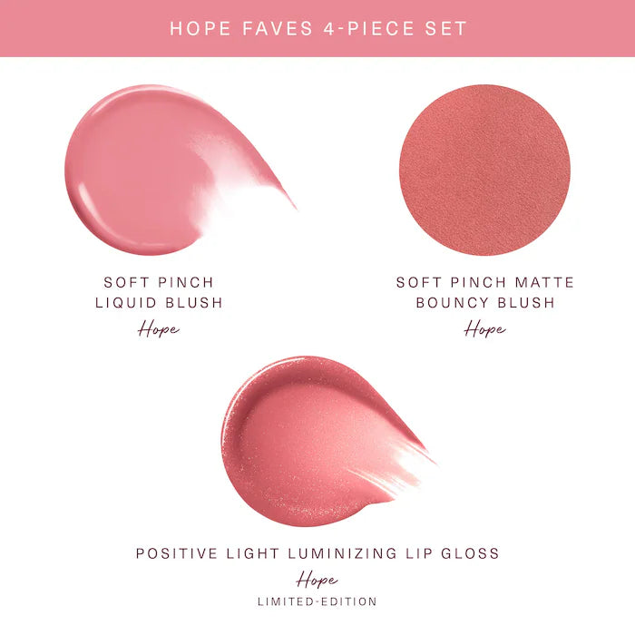 Rare Beauty   
Hope Faves 4-Piece Makeup Gift Set 🤎✔️