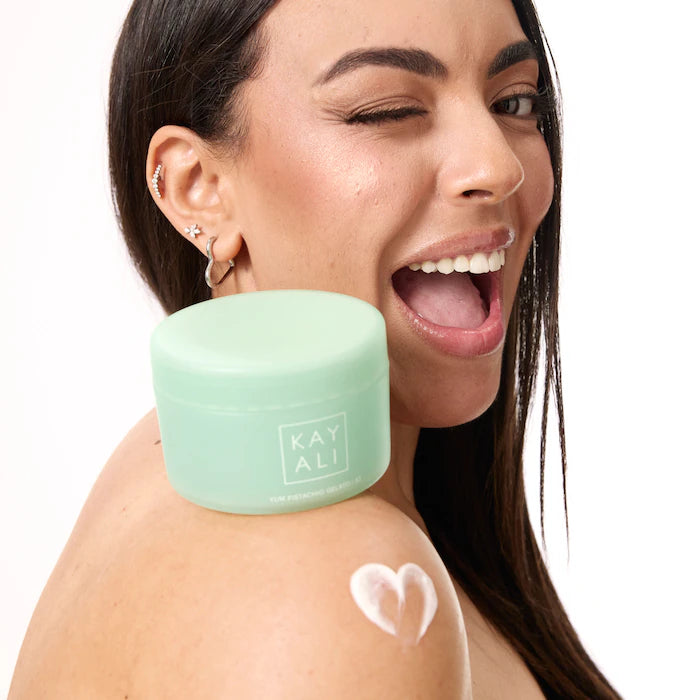 KAYALI 
Yum Pistachio Gelato | 33 Silk Soufflé Body Cream with Hyaluronic Acid + KAYALI Dream Elixir 💚