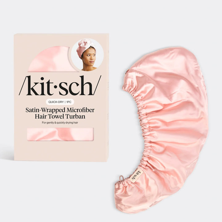 Kitsch 
Satin Microfiber Hair Towel 🩷✔️