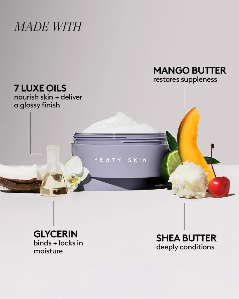 Fenty Skin 
BUTTA DROP WHIPPED OIL BODY CREAM  - Salted Caramel 🤎✔️