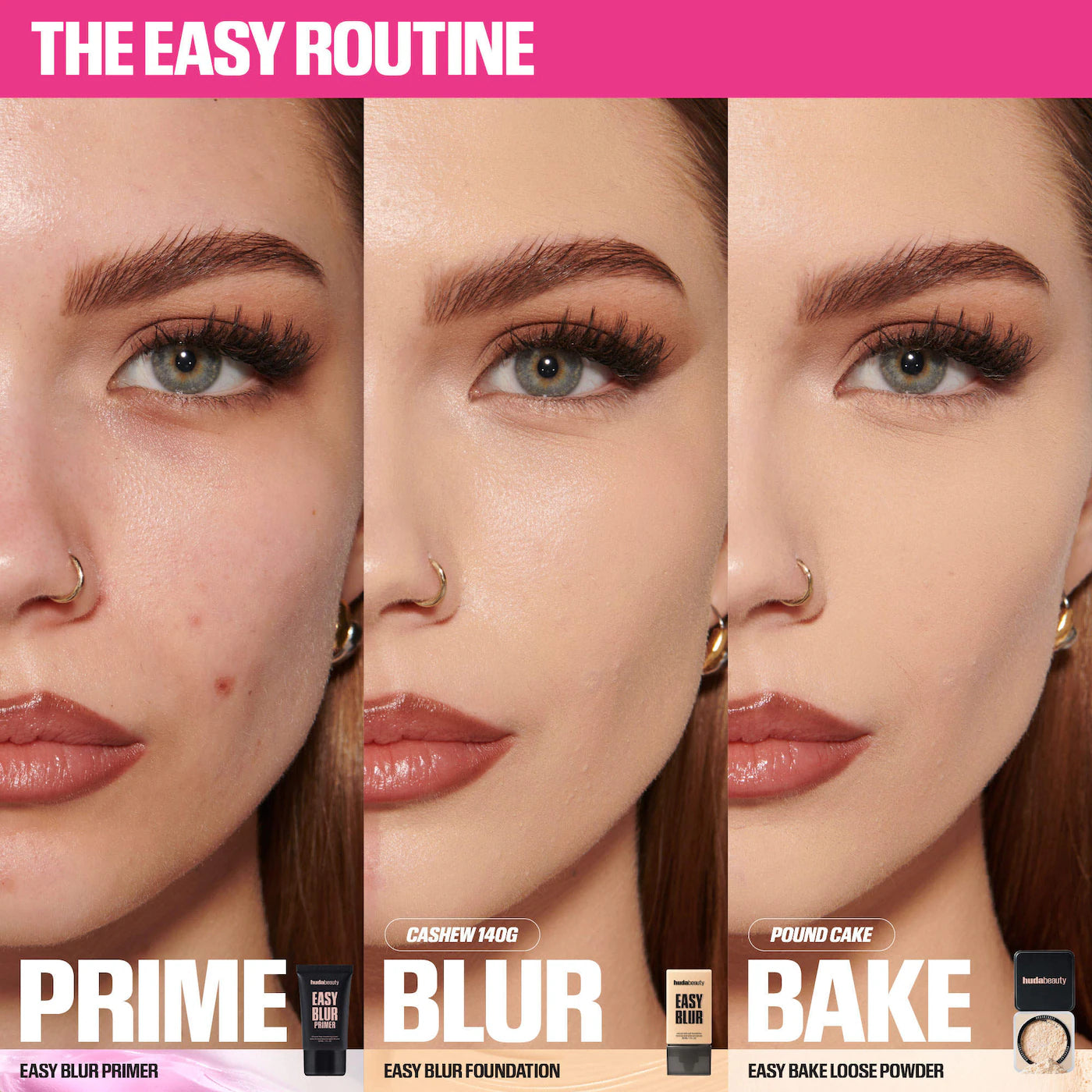 HUDA BEAUTY   
Mini Easy Bake Loose Baking & Setting Powder - Sugar Cookie 🤍✔️