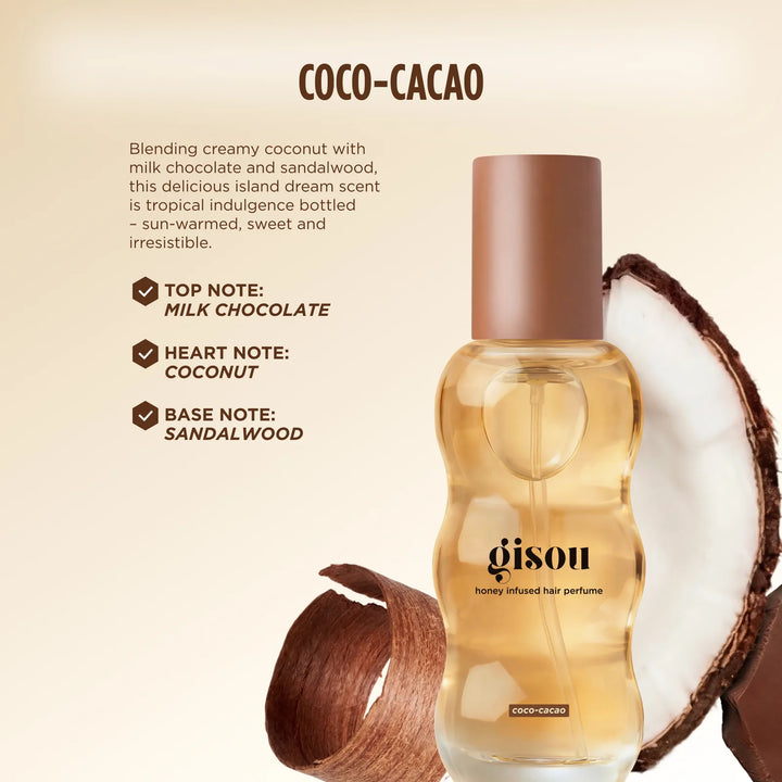 Gisou     
Mini Honey Infused Hair Perfume - Mocha      
🌸🌸